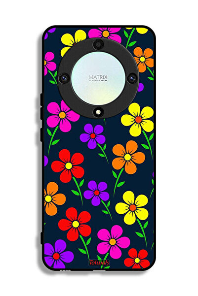 Tolwak Honor X9a Protective Case Cover Colorful Flowers