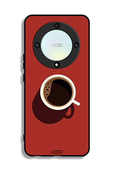 Tolwak غطاء حماية لهاتف Honor X9a - فن فنجان القهوة