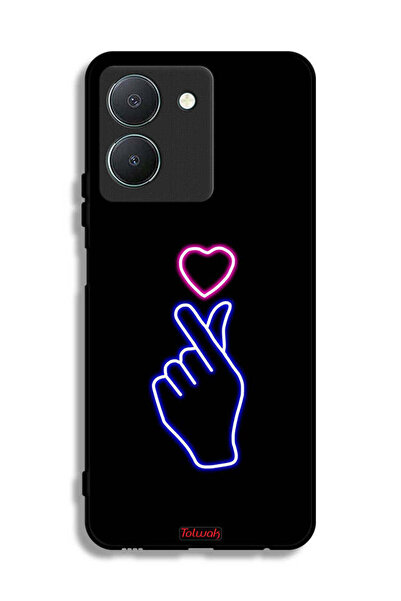 Tolwak غطاء حماية لهاتف Vivo Y36 5G بنقشة قلب سريع
