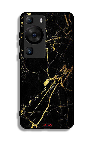 Tolwak غطاء حماية لهاتف هواوي بي 60 - رخام متصدع