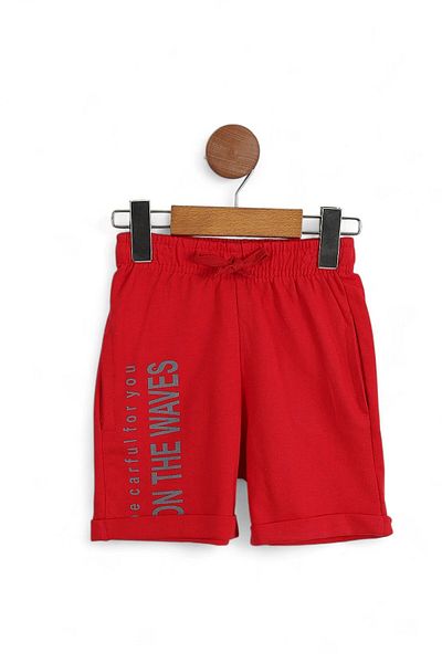 Egelite Tight Mold! Erke Children 4-11 Years Pocket Summer Detail Shorts Bottom Top Set