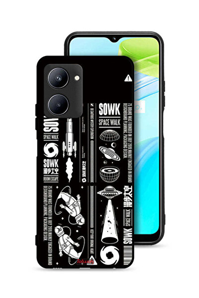 Tolwak غطاء حماية Realme C33 بملصق Sowk Space Walk