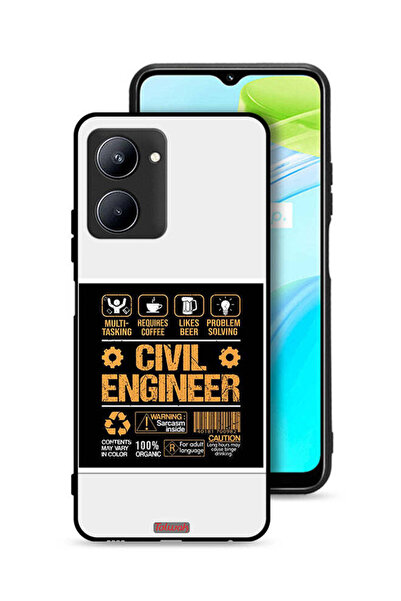 Tolwak غطاء حماية Realme C33 - ملصق مهندس مدني