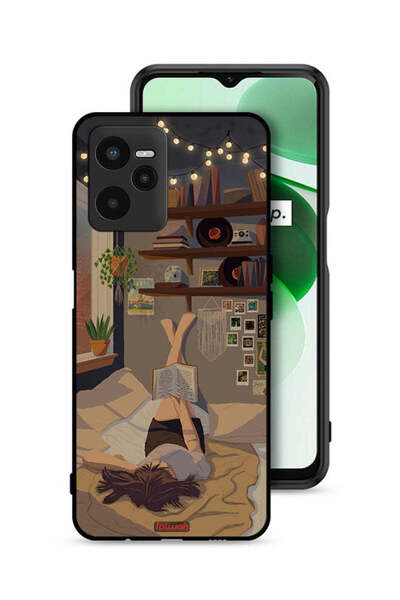 Tolwak Realme C35 Protective Case Cover Studying Art