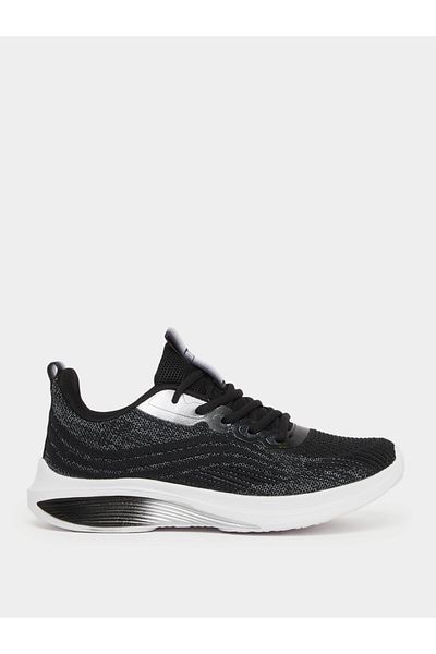 Styli Textured Mesh Lace Up Sneakers
