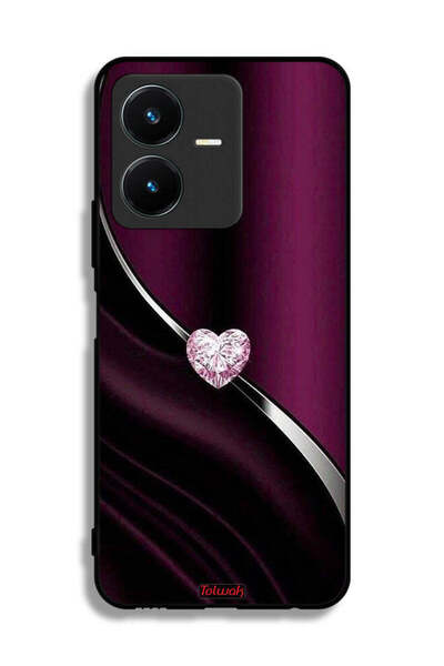 Tolwak غطاء حماية فيفو Y22 على شكل قلب ماسي