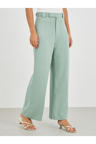 Styli Mid Rise Wide Leg Pants