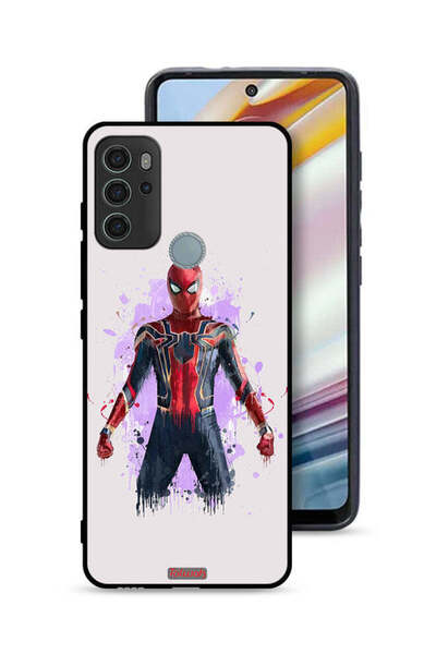 Tolwak غطاء حماية موتورولا موتو جي 60 إس بتصميم العنكبوت الحديدي