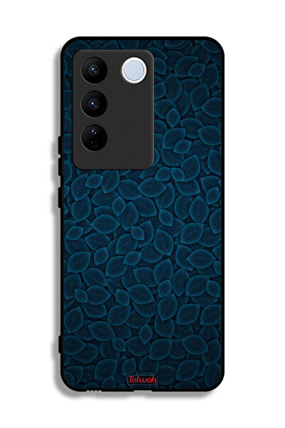 Tolwak غطاء حماية لهاتف Vivo S16e بنقشة أوراق فنية رقمية