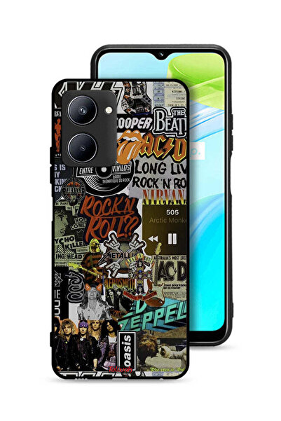 Tolwak غطاء حماية Realme C33، تحيا موسيقى الروك أند رول