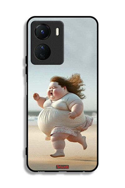 Tolwak غطاء حماية Vivo Y16 لفتاة سمينة تركض