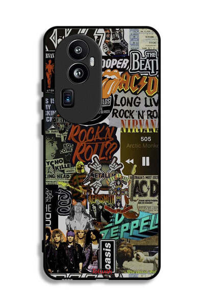 Tolwak غطاء حماية Oppo Reno10 Pro Plus، تحيا موسيقى الروك أند رول