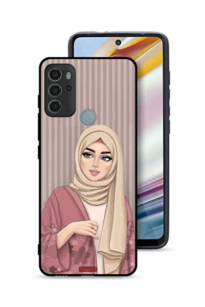 Tolwak غطاء حماية لهاتف موتورولا موتو جي 60 إس برسومات فتاة محجبة