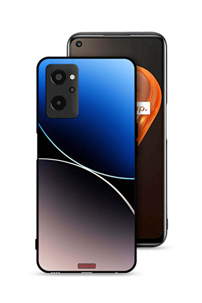 Tolwak Realme 9i 4G Protective Case Cover Curve Lines Pattern