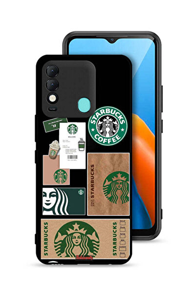 Tolwak غطاء حماية لهاتف تكنو سبارك 8 - ملصق ستاربكس