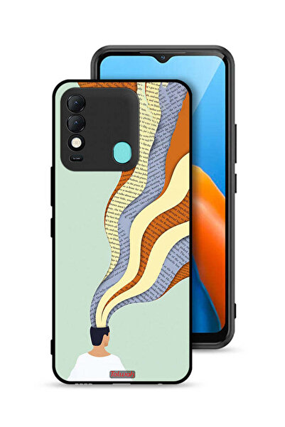 Tolwak غطاء حماية لهاتف Tecno Spark 8 بتصميم فني مع رسومات Data In Mind