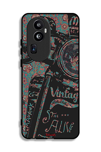 Tolwak غطاء حماية لهاتف Oppo Reno10 Pro Plus - دراجة نارية كلاسيكية