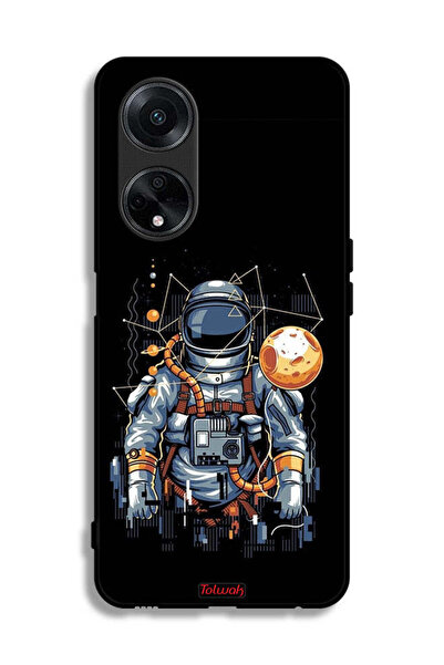 Tolwak غطاء حماية لهاتف Oppo F23 5G بتصميم رائد فضاء تجريدي