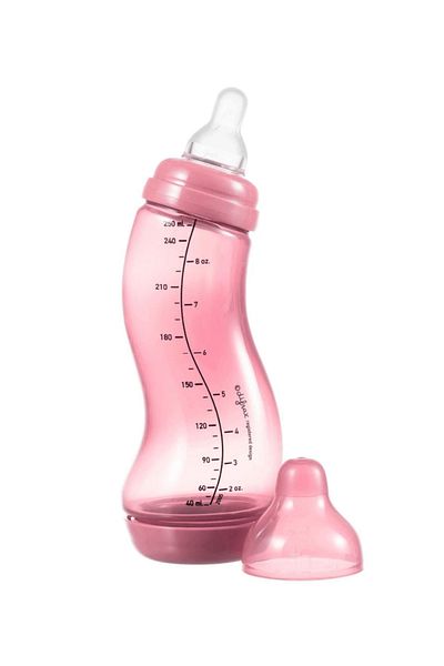 Difrax Biberon anticolici ergonomic Raspberry S-Difrax 250 ml