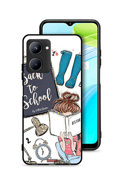 Tolwak غطاء حماية Realme C33 - فتاة العودة إلى المدرسة تقرأ التاريخ