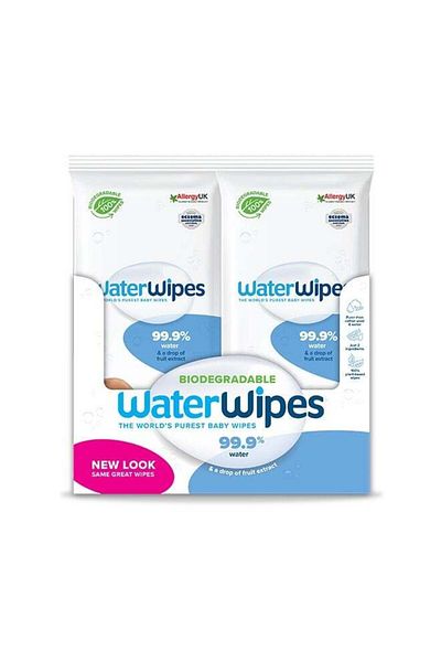 WaterWipes Original Plastic Free Baby Wipes, Pack of 16, Count 448