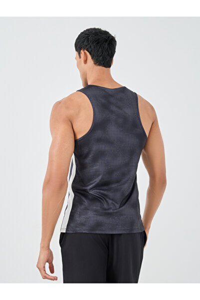 Styli All Over Print Super Stretch Tank with Side Tape Detail