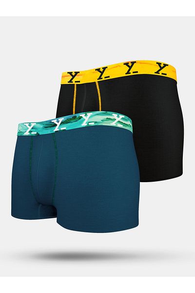 XYXX By Styli Pack of 2 - Printed Waistband Trunks
