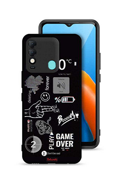 Tolwak غطاء حماية لهاتف تكنو سبارك 8 - لعبة انتهت - بيو بيو