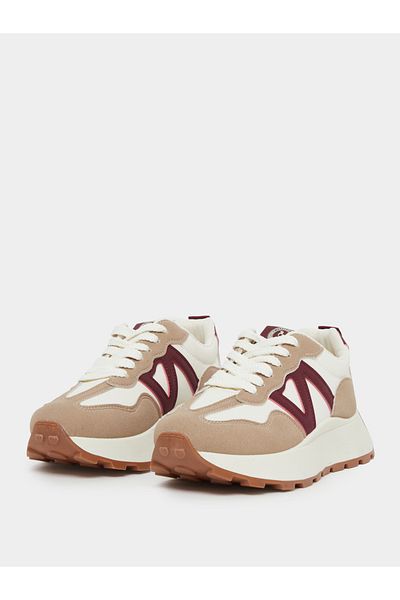 Styli Color Block Lace Up Sneakers