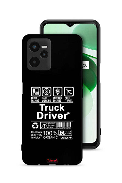 Tolwak غطاء حماية لهاتف Realme C35، ملصق لسائق الشاحنة