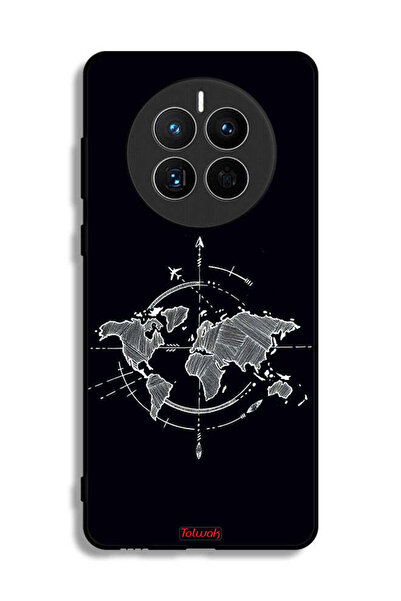 Tolwak غطاء حماية لهاتف هواوي ميت 50E برسومات البوصلة