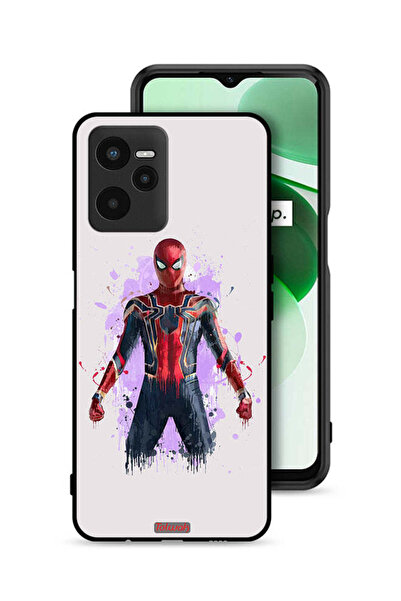Tolwak غطاء حماية Realme C35 بتصميم العنكبوت الحديدي