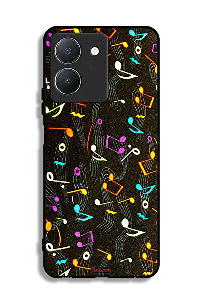 Tolwak غطاء حماية لهاتف Vivo Y36 5G بنمط قماش موسيقي