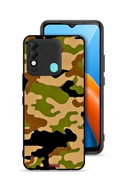 Tolwak غطاء حماية لهاتف Tecno Spark 8 بنمط رقمي تجريدي مموه