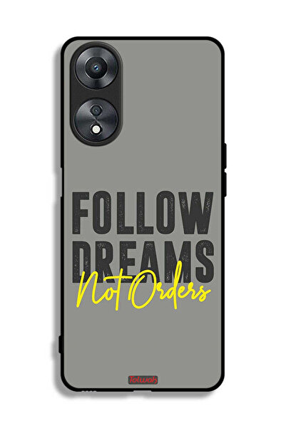 Tolwak غطاء حماية لهاتف Oppo A58 5G اتبع الأحلام وليس الأوامر