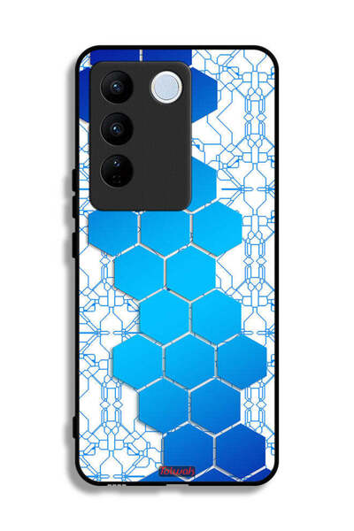 Tolwak غطاء حماية لهاتف Vivo S16e بأيقونات سداسية الشكل على شكل خلية نحل