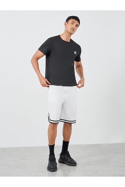 Styli Super Stretch Regular Fit T-Shirt with Logo Detail