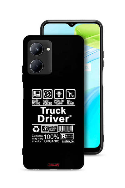 Tolwak غطاء حماية لهاتف Realme C33، ملصق سائق شاحنة