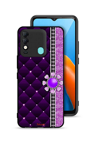 Tolwak غطاء حماية لهاتف تكنو سبارك 8 بقلوب لامعة