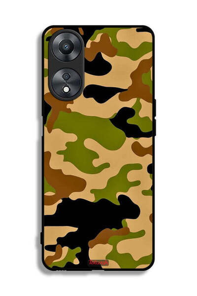 Tolwak غطاء حماية لهاتف Oppo A58 5G بنمط رقمي تجريدي مموه