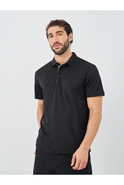 Styli تي شيرت بولو بقصّة عادية مع أزرار متباينة