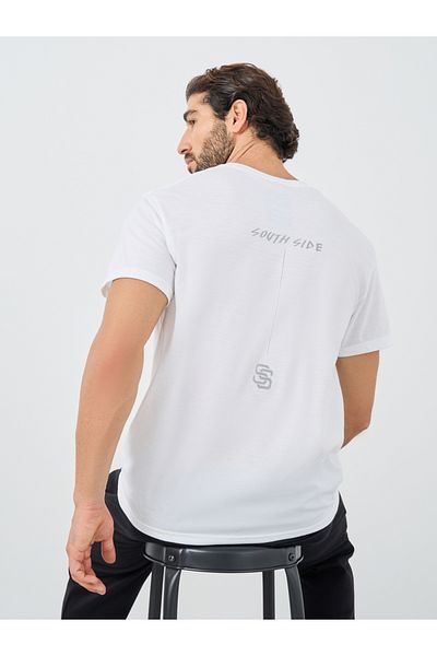 Styli Slogan Print Round Neck Oversized T-Shirt
