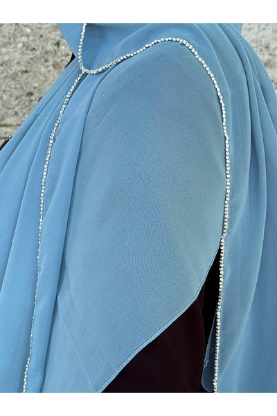 ALDIRA Chiffon Shawl with Stone Edge 180 Santa with Stones