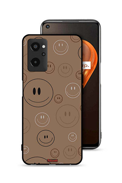 Tolwak Realme 9i 4G Protective Case Cover Smiley Faces Pattern