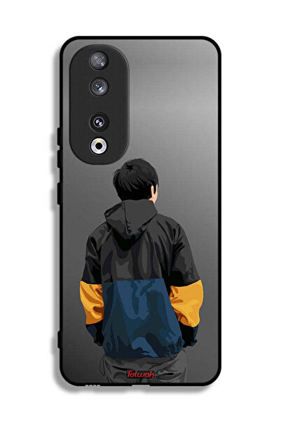 Tolwak غطاء حماية لهاتف Honor 90 بتصميم صورة صبي