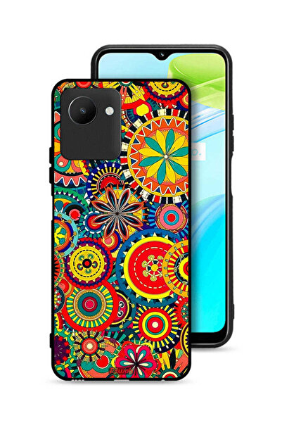 Tolwak غطاء حماية لهاتف Realme C30s بنمط ماندالا ملون