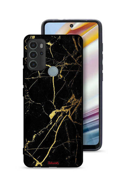 Tolwak غطاء حماية لهاتف موتورولا موتو جي 60 إس - رخامي متصدع