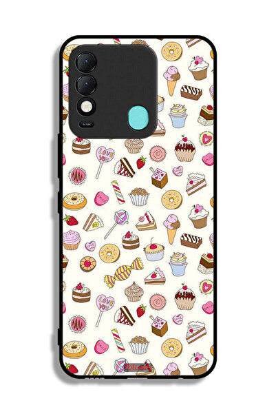 Tolwak Tecno Spark 8 Protective Case Cover Pattern Of Favorite Items
