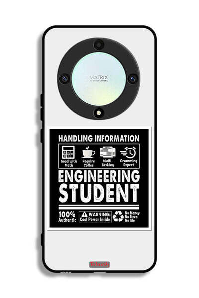 Tolwak غطاء حماية لهاتف Honor X9a - ملصق طالب هندسة