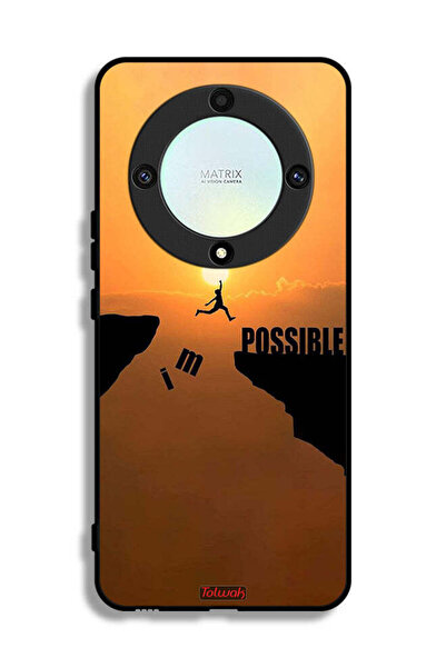 Tolwak غطاء حماية لهاتف Honor X9a مطبوع عليه عبارة "أنا ممكن"